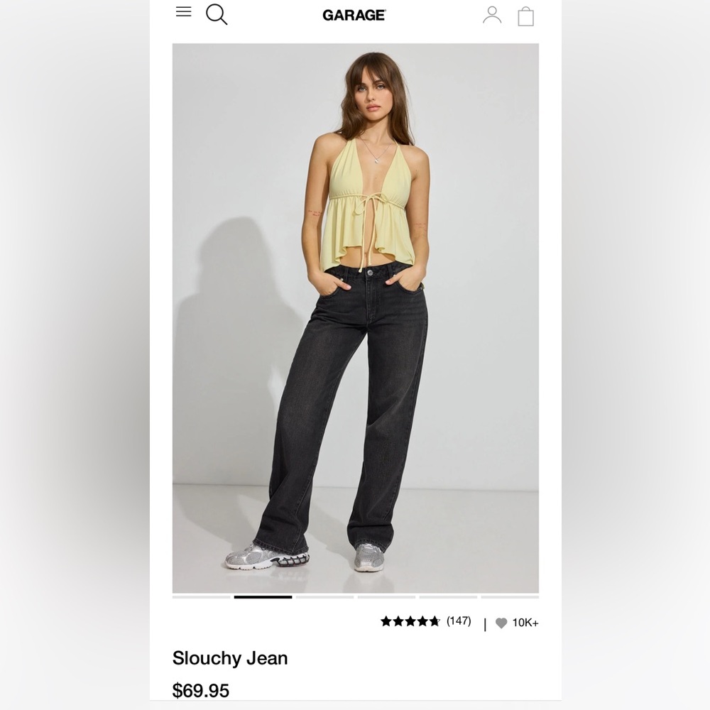 GARAGE slouchy fit jeans